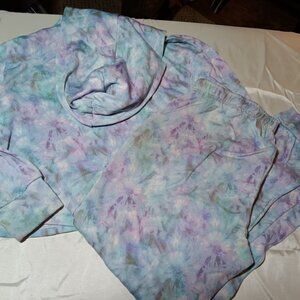 youth tye dye pant and sweatshirt set